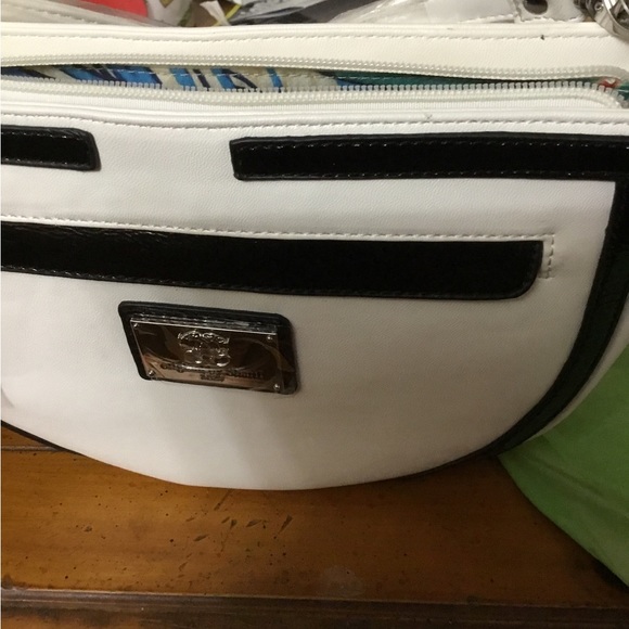 Original by Sharif 1827 White Leather Bag New with tags - Picture 6 of 11
